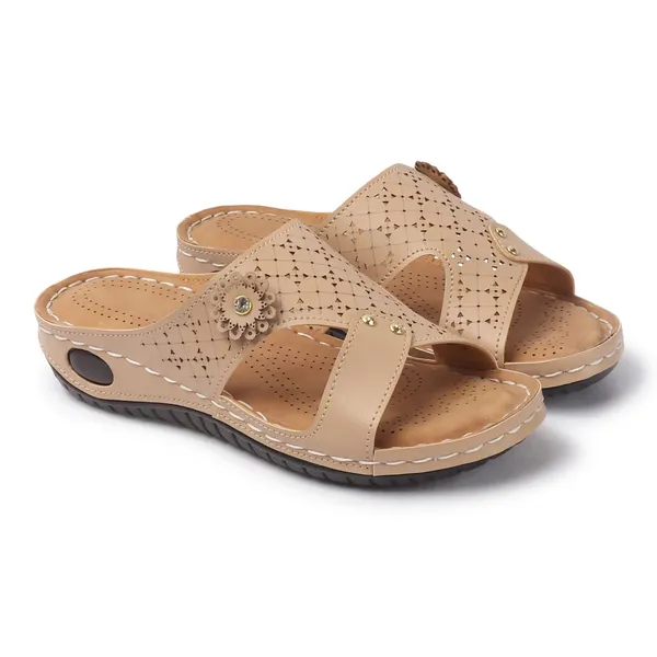 Beige_Handcrafted_Cutwork_Comfort_Wedge_Chappal