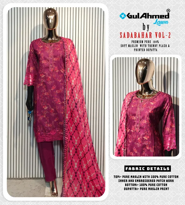 Gulahmed_Lawn_-_Sadabahar_Pure_Maslin_Lawn_Super_Hit_Vol-1