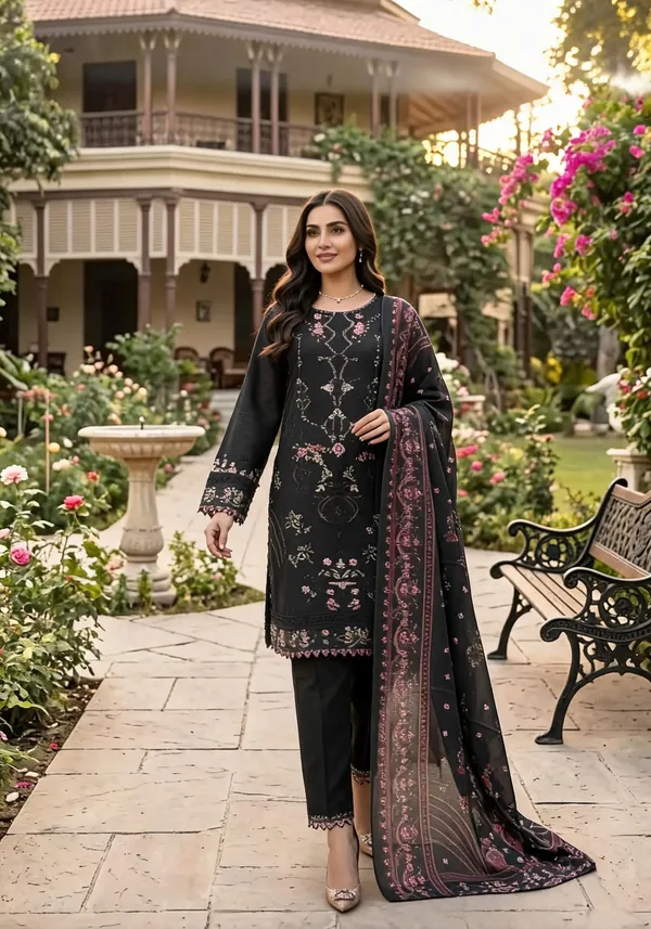 Rayon_Embroidered_Pant_with_Long_Top,_Bottom_and_Dupatta