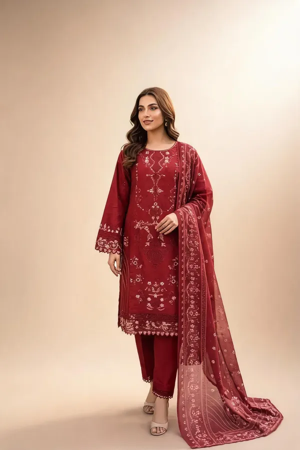 Rayon_Embroidered_Pant_with_Long_Top,_Bottom_and_Dupatta