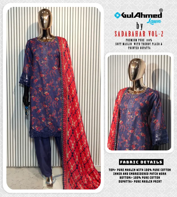 Gulahmed_Lawn_-_Sadabahar_Pure_Maslin_Lawn_Super_Hit_Vol-1