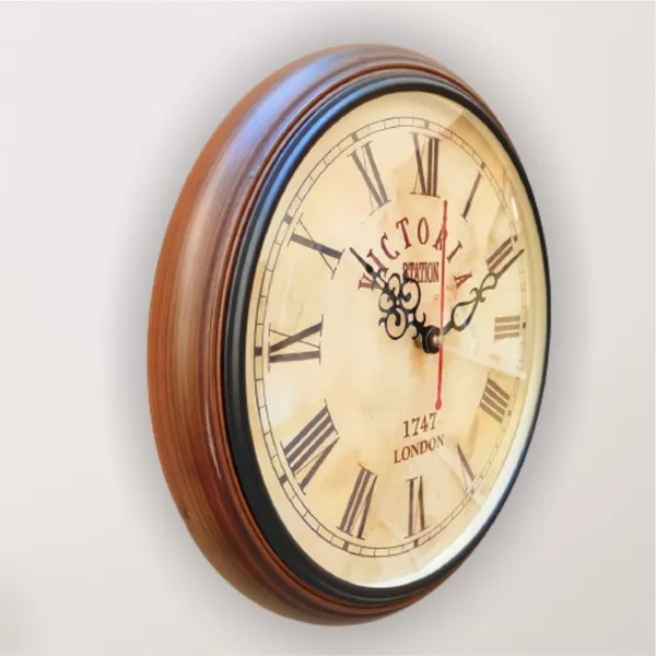 Econucleax_Victoria_Wooden_Wall_Clock_12_Inch_Stylish_Timepiece_For_Your_Home_Or_Office_Elegant_Design_With_Rich_Wooden_Finish_Perfect_For_Living_Rooms_Bedrooms_And_Workspaces