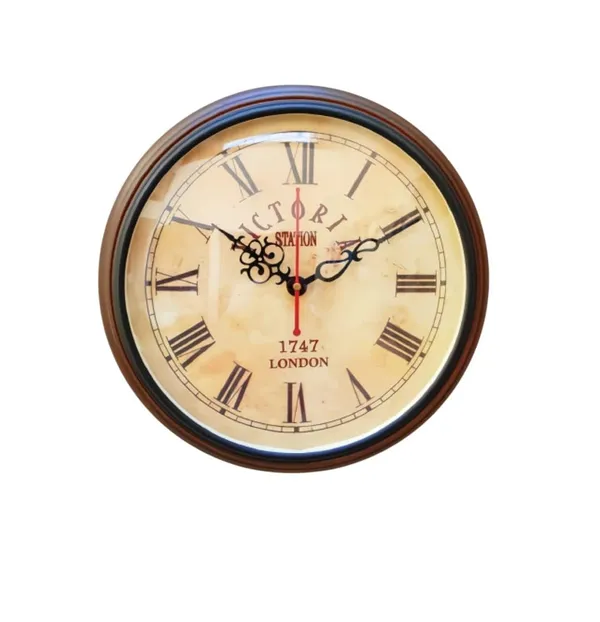 Econucleax_Victoria_Wooden_Wall_Clock_12_Inch_Stylish_Timepiece_For_Your_Home_Or_Office_Elegant_Design_With_Rich_Wooden_Finish_Perfect_For_Living_Rooms_Bedrooms_And_Workspaces