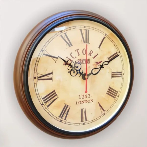 Econucleax_Victoria_Wooden_Wall_Clock_12_Inch_Stylish_Timepiece_For_Your_Home_Or_Office_Elegant_Design_With_Rich_Wooden_Finish_Perfect_For_Living_Rooms_Bedrooms_And_Workspaces