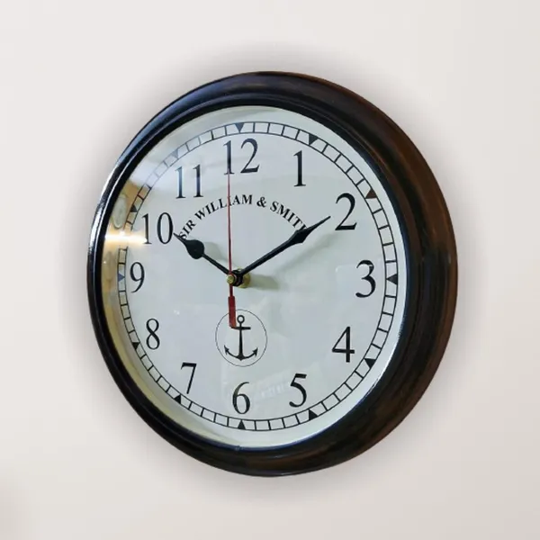 Econucleax_Sir_William_Wooden_Wall_Clock_10_Classic_Round_Wall_Clock_With_Antique_Wood_Finish_Elegant_Wall_Clock_For_Home_Office_Decor_Compact_Size_Perfect_For_Bedroom_Kitchen_And_Living_Room