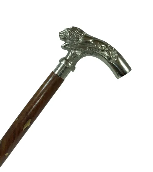 Walking_Stick_With_Aluminum_Lion_Handle
