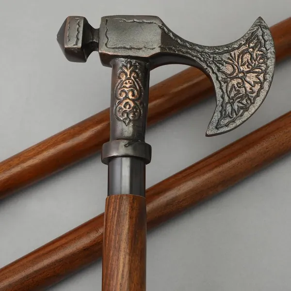 Walking_Stick_With_Axe_Handle