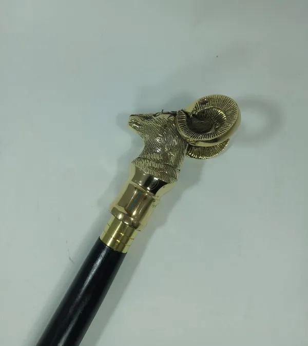 Wooden_Folding_Walking_Stick_With_Brass_Handle
