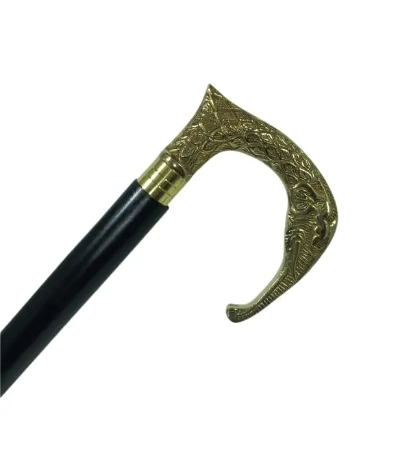 Walking_Stick_With_Brass_Elephant_Handle