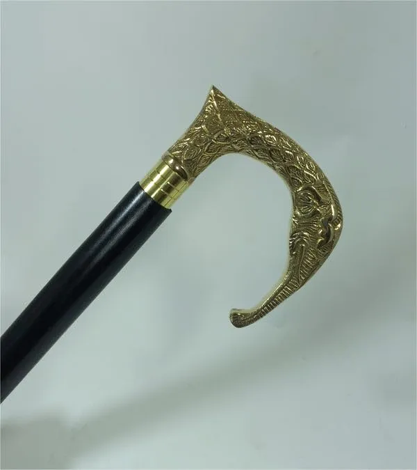 Walking_Stick_With_Brass_Elephant_Handle