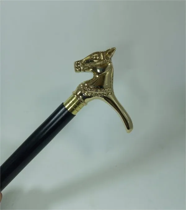 Walking_Stick_With_Brass_Horse_Handle