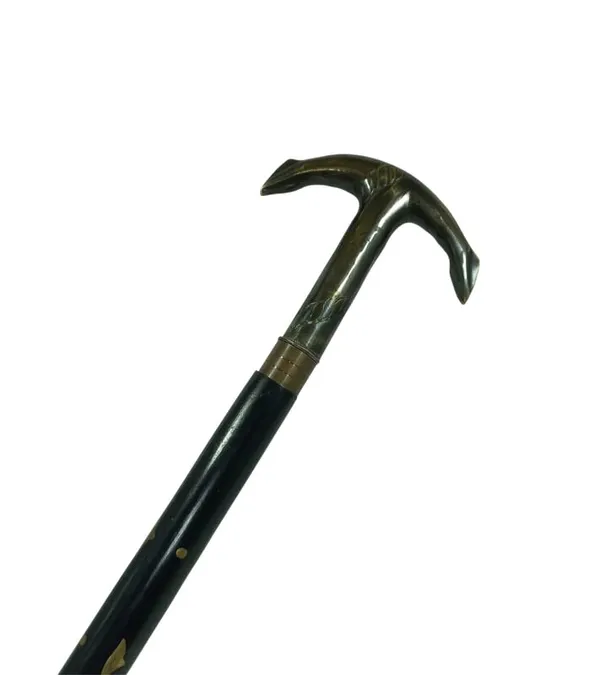 Foldable_Walking_Stick_With_Brass_Handle