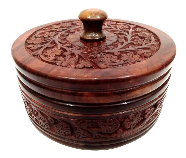 Rosewood_Chapati_Box_With_Engraved_Design