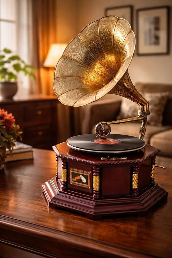 Wooden_Gramophone_Record_Player