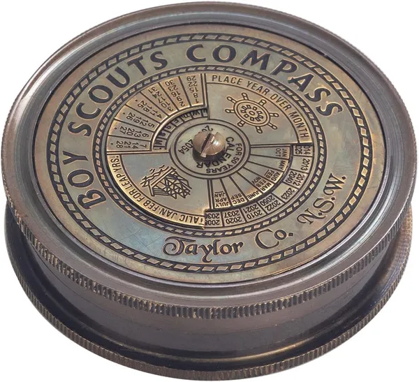 Vintage_Boy_Scouts_Compass_And_Oath_Set_5_08_Cm_Brass_And_Glass_Antique_Navigation_Tool