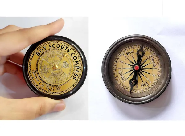 Vintage_Boy_Scouts_Compass_And_Oath_Set_5_08_Cm_Brass_And_Glass_Antique_Navigation_Tool