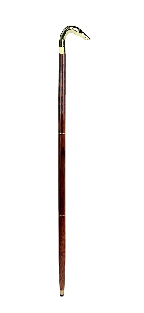 Wood_Walking_Cane_With_Brass_Handle