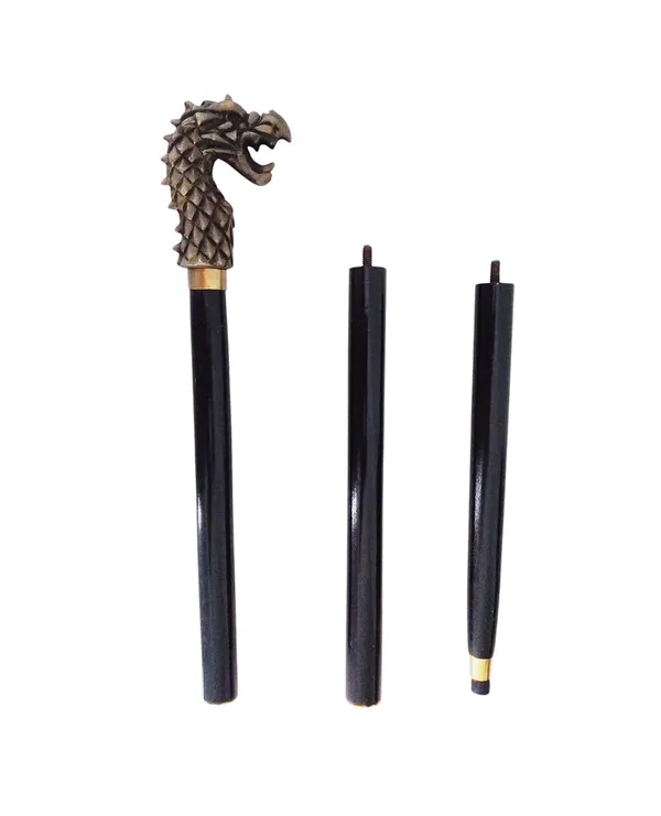 Walking_Stick_Dragon_Head_Classic_Look_For_Rich_People_94_Cm_36_Inch_3_Feet_Wood_Cane_With_Brass_Royal_Handle_Golden_Floral_Design_Unisex