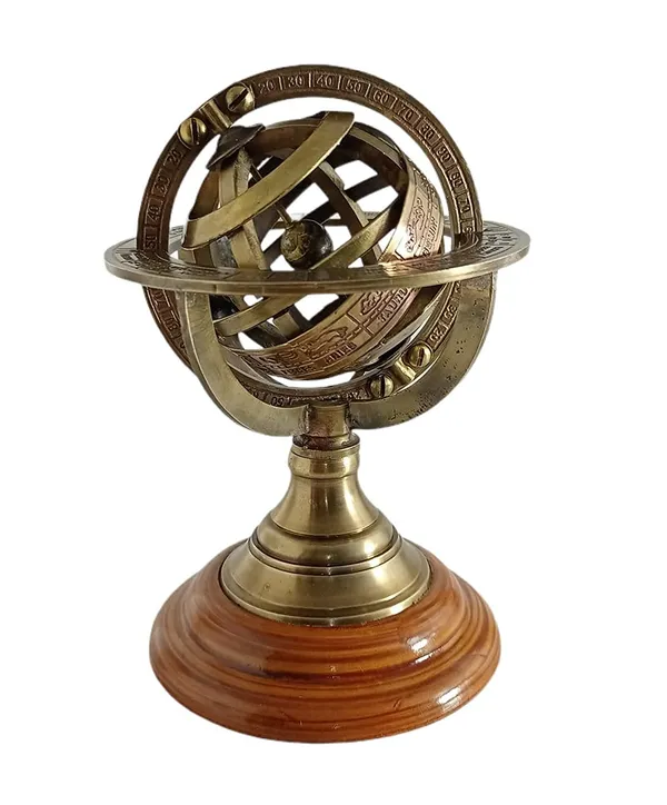 Armillary_Sphere_With_Wooden_Base