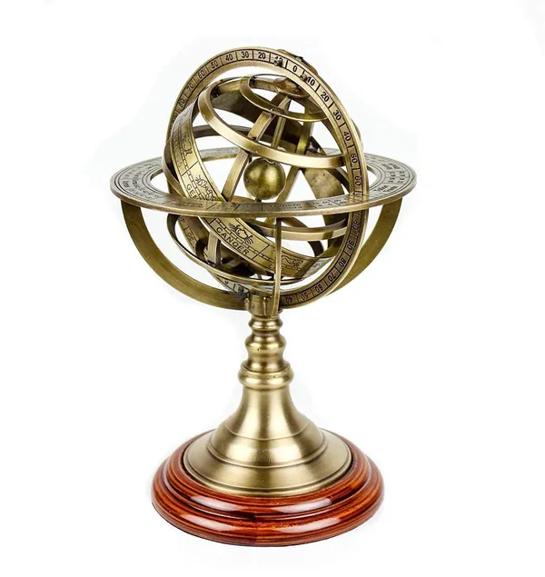 Armillary_Sphere_With_Wooden_Base