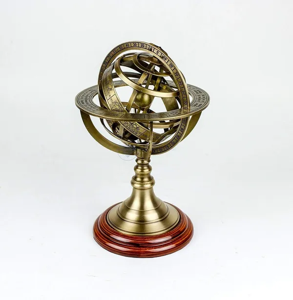 Armillary_Sphere_With_Wooden_Base