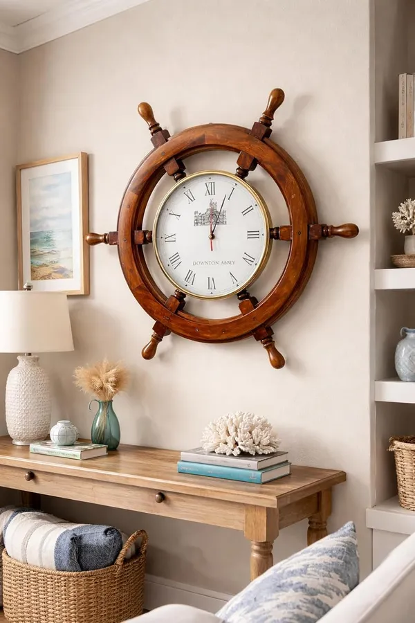 Rosewood_Ship_Wheel_Clock
