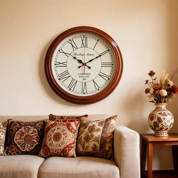 Cambridge_Wooden_Wall_Clock