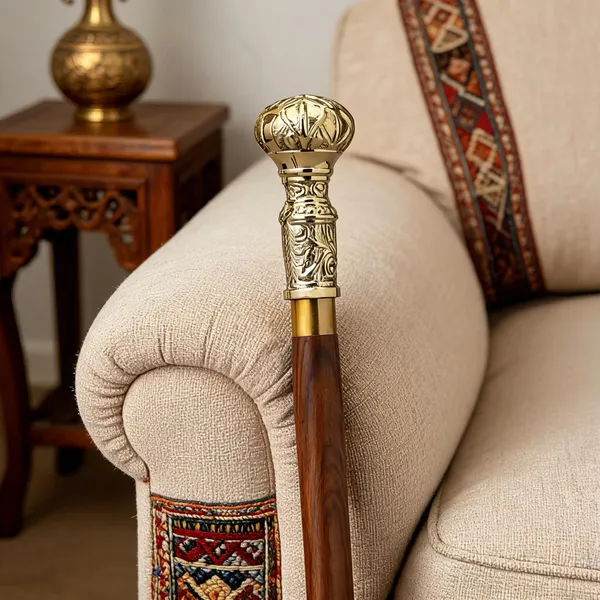 Walking_Stick_With_Knob_Handle