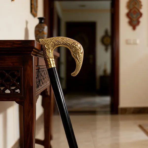Walking_Stick_With_Brass_Elephant_Handle