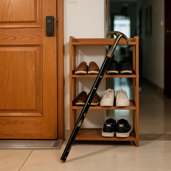 Foldable_Walking_Stick_With_Brass_Handle