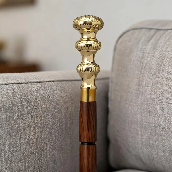 Foldable_Walking_Stick_With_Knob_Handle