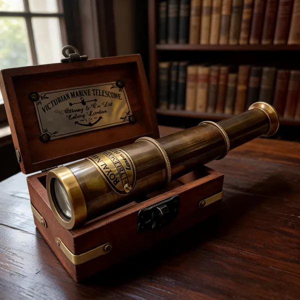 Brass_Telescope_With_Wooden_Box