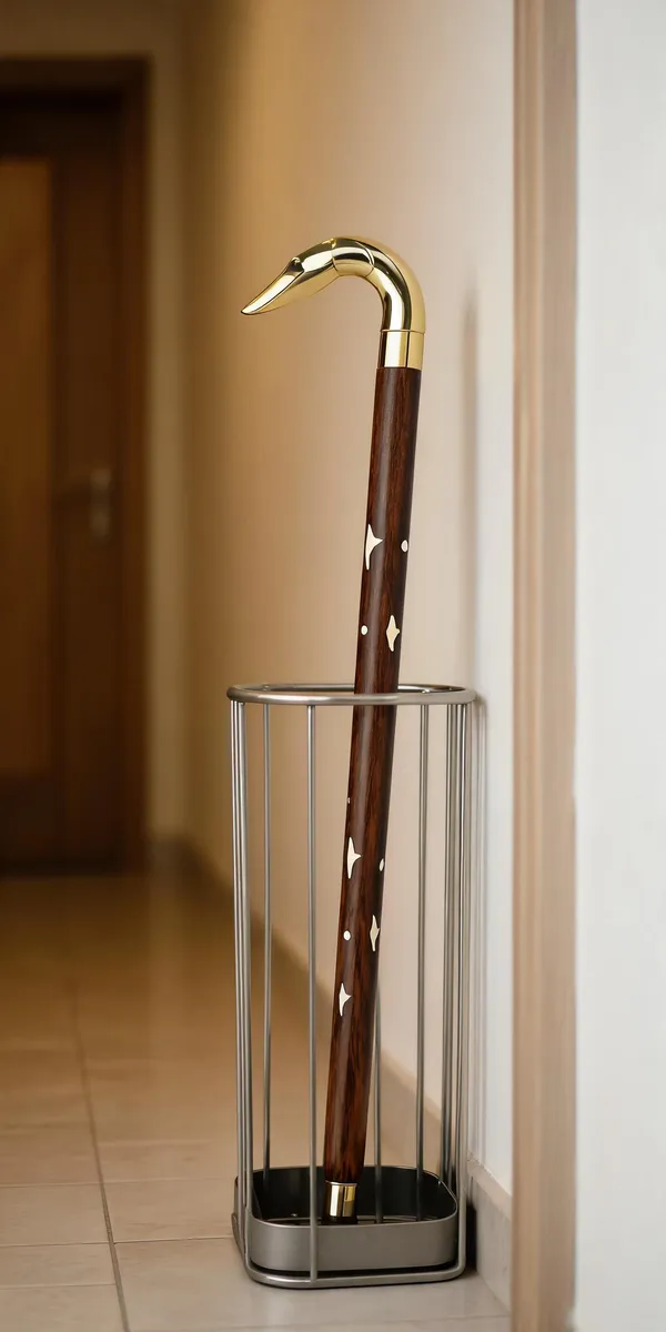 Wood_Walking_Cane_With_Brass_Handle