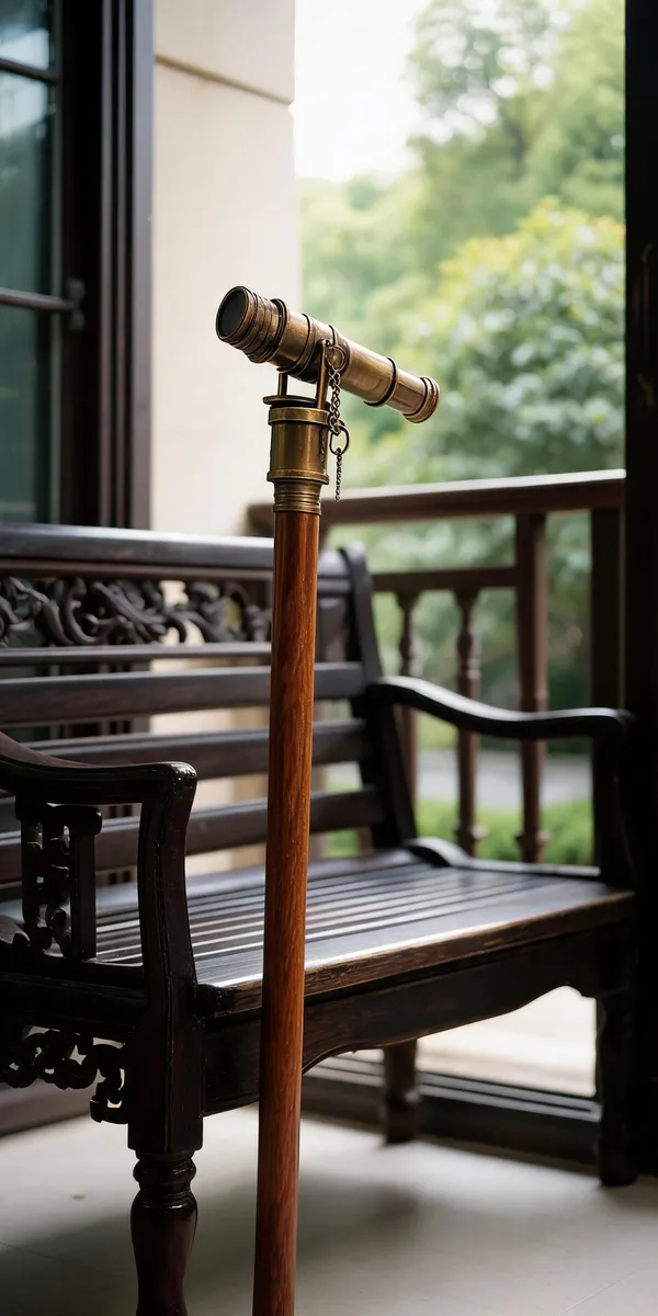 Walking_Stick_With_Brass_Telescope_Handle