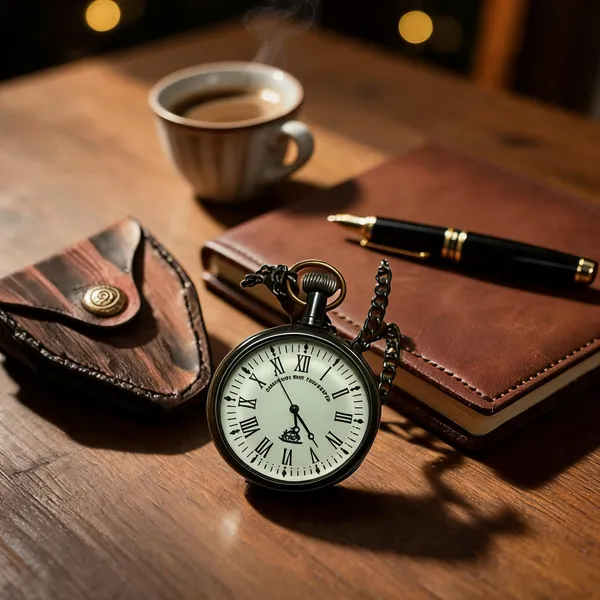 Pocket_Watch_With_Chain_And_Leather_Case