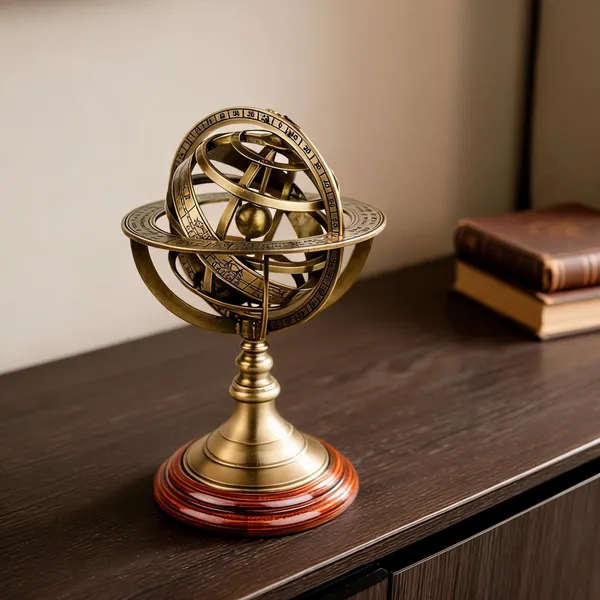 Armillary_Sphere_With_Wooden_Base