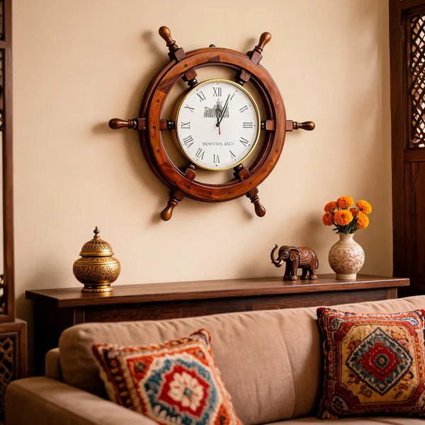 Rosewood_Ship_Wheel_Clock