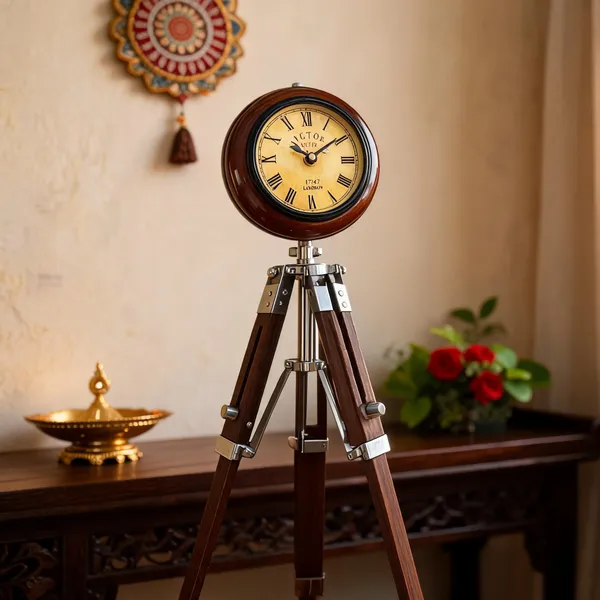 Wooden_Tripod_Table_Clock