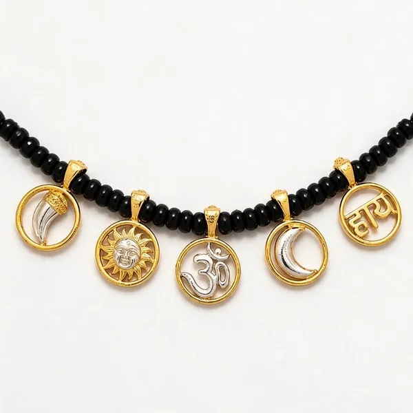 925_Sterling_Silver_Baby_Katla_With_Gold_Plated_Chand_Suraj_Om_&_Nazar_Charms
