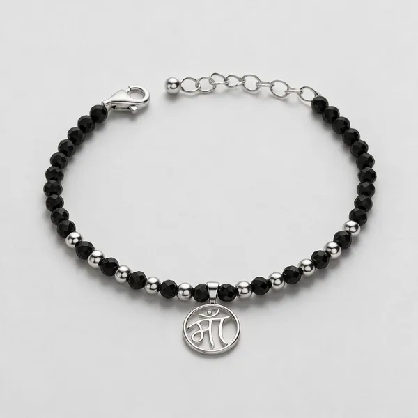 Maa_Bracelet_For_Kids_Black_Beads_Nazariya_Bracelet