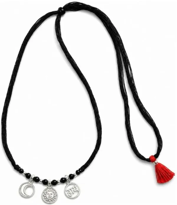 925_Sterling_Silver_Baby_Katla_with_Chand_Suraj_Haay_Charms_|_Traditional_Black_Beads_Kala_Dhaga_Nazariya_for_Newborns_&_Infants