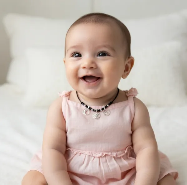 925_Sterling_Silver_Baby_Katla_with_Chand_Suraj_Haay_Charms_|_Traditional_Black_Beads_Kala_Dhaga_Nazariya_for_Newborns_&_Infants