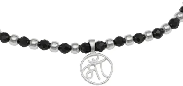 925_Sterling_Silver_Maa_Baby_Nazariya_Bracelet_with_Black_Beads_|_Traditional_Adjustable_Silver_Nazariya_for_Newborns_&_Infants