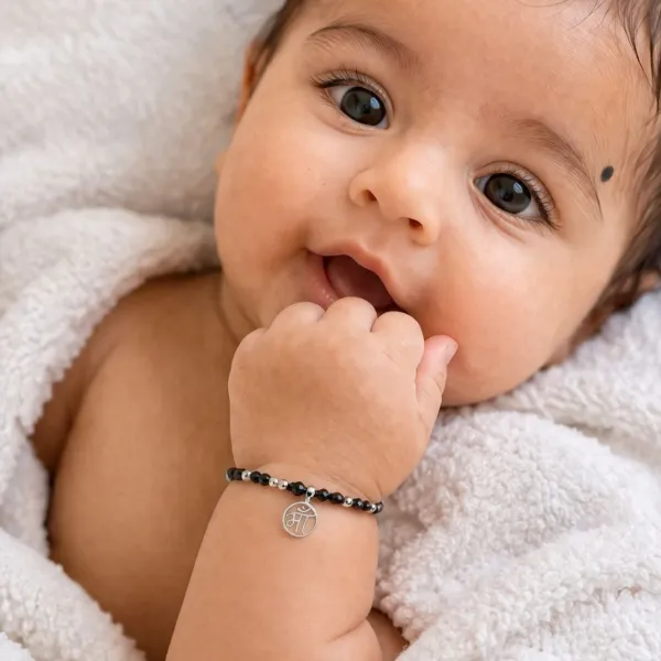 925_Sterling_Silver_Maa_Baby_Nazariya_Bracelet_with_Black_Beads_|_Traditional_Adjustable_Silver_Nazariya_for_Newborns_&_Infants
