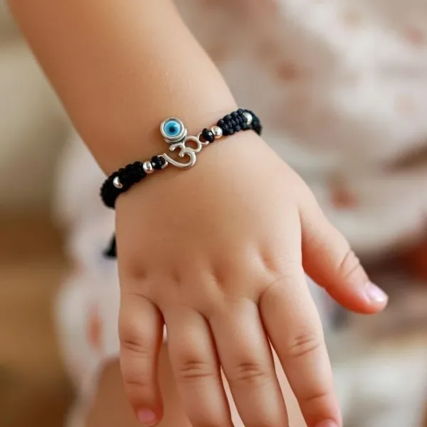 925_Sterling_Silver_Om_Baby_Nazariya_Pair_with_Blue_Evil_Eye_Beads_|_Adjustable_Kala_Dhaga_Bracelets_for_Newborns,_Infants,_Toddlers