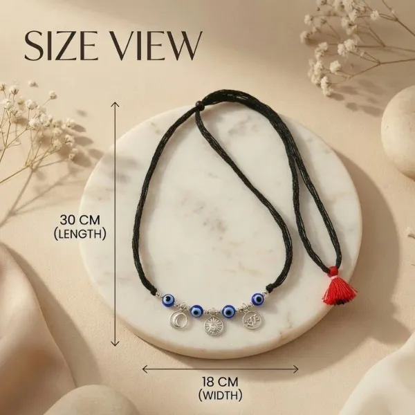 Pure_925_Silver_Chand_Suraj_Haay_Baby_Nazariya_Necklace_|_Adjustable_Black_Thread_Evil_Eye_Katla_for_Toddlers