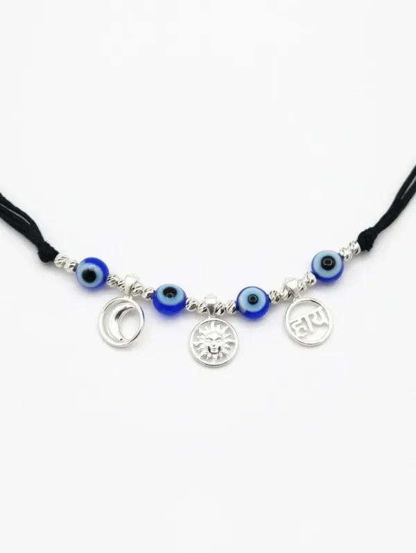Pure_925_Silver_Chand_Suraj_Haay_Baby_Nazariya_Necklace_|_Adjustable_Black_Thread_Evil_Eye_Katla_for_Toddlers