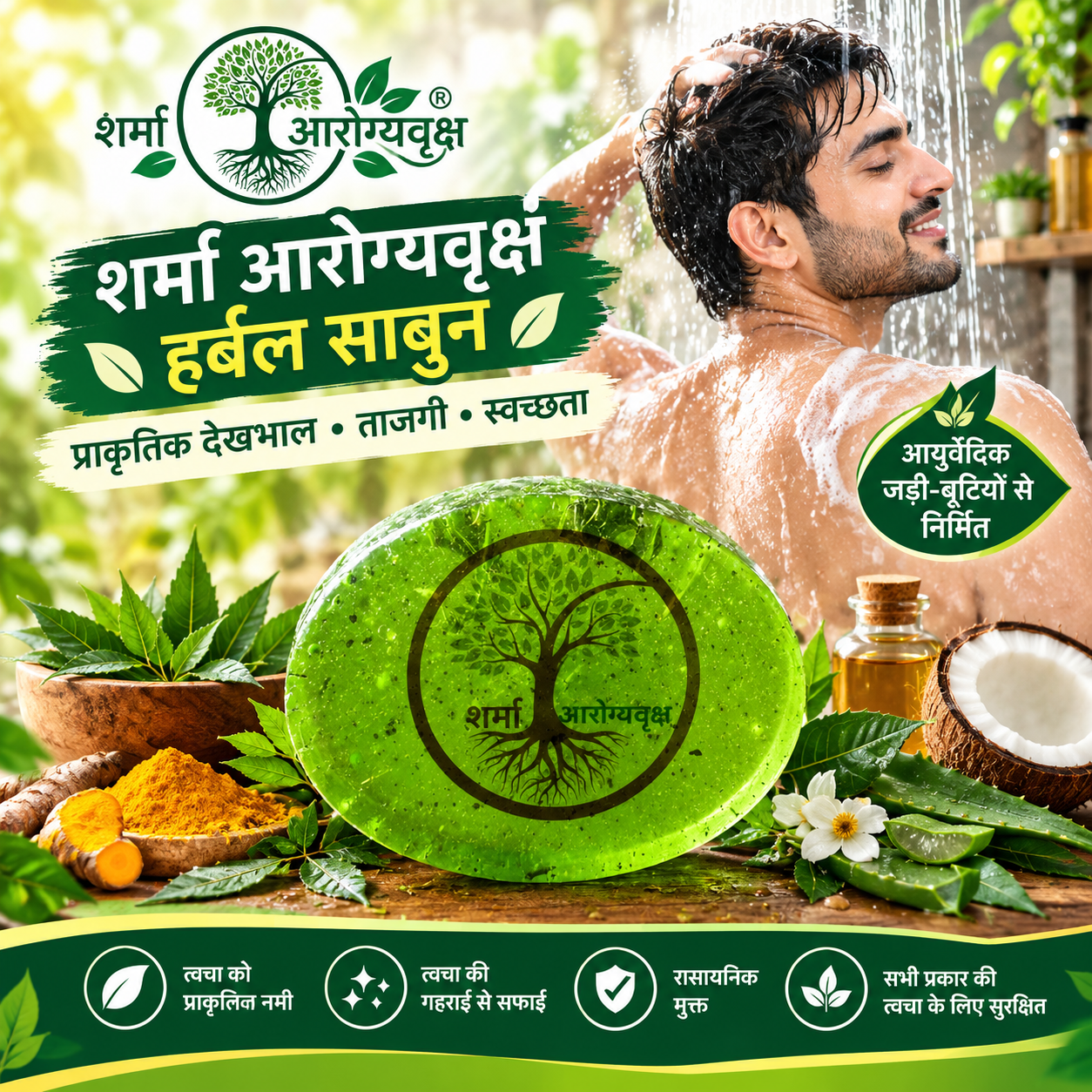 Sharma_Ayurvedik_Neem_Turmeric_Aloe_Vera_Herbal_Soap_Bar