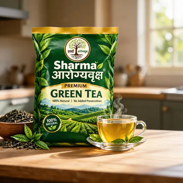 Sharma_Aarogyavaksh_100%_Natural_Green_Tea_250G