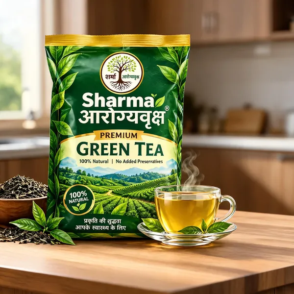 Sharma_Aarogyavaksh_100%_Natural_Green_Tea_250G